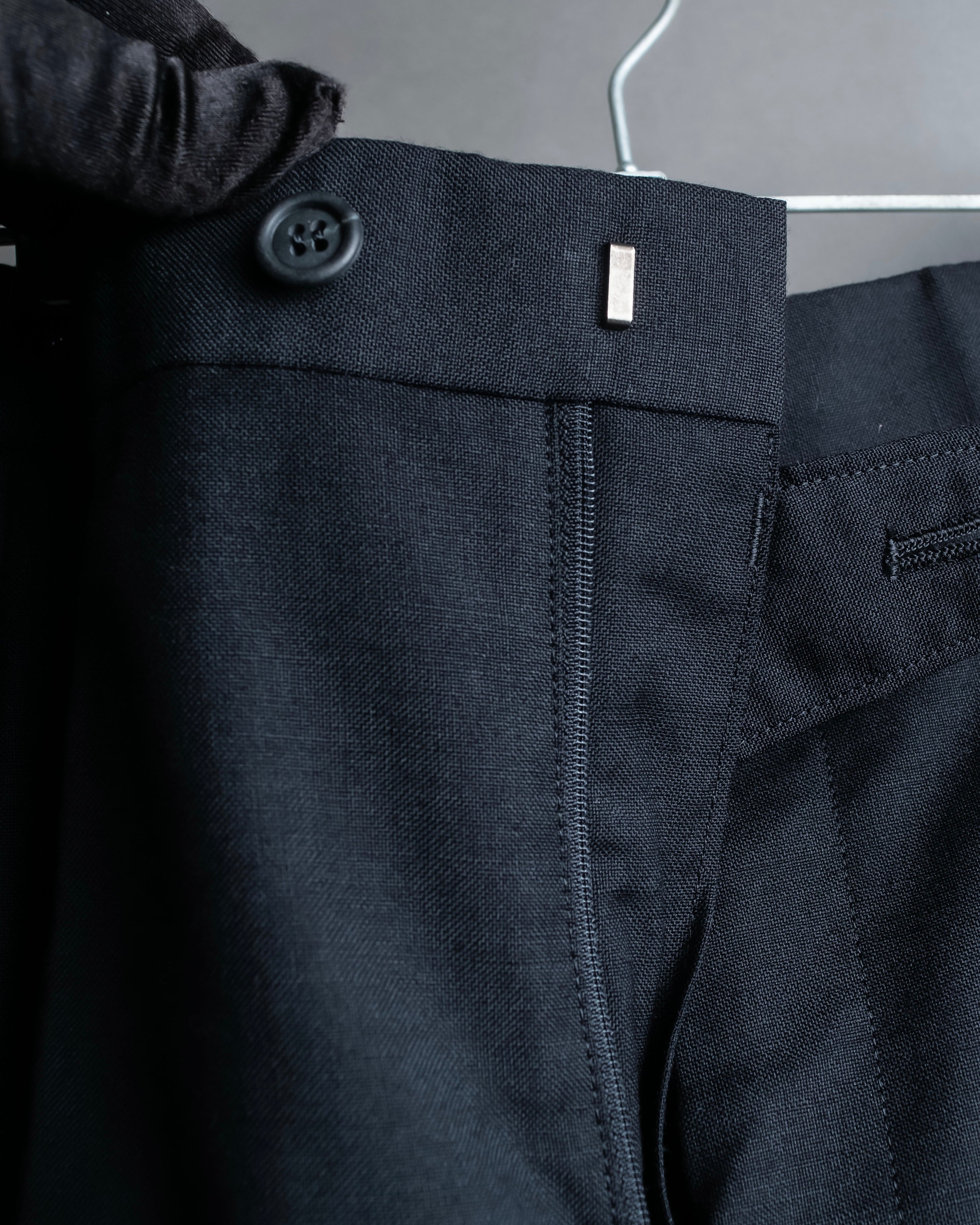 "Christian Dior" Mohair blend straight silhouette slacks