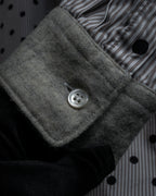“COMME des GARÇONS HOMME DEUX” 17AW Polka dot stripe shirt