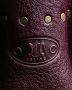 "CELINE" Stud design bordeaux color boogie bag