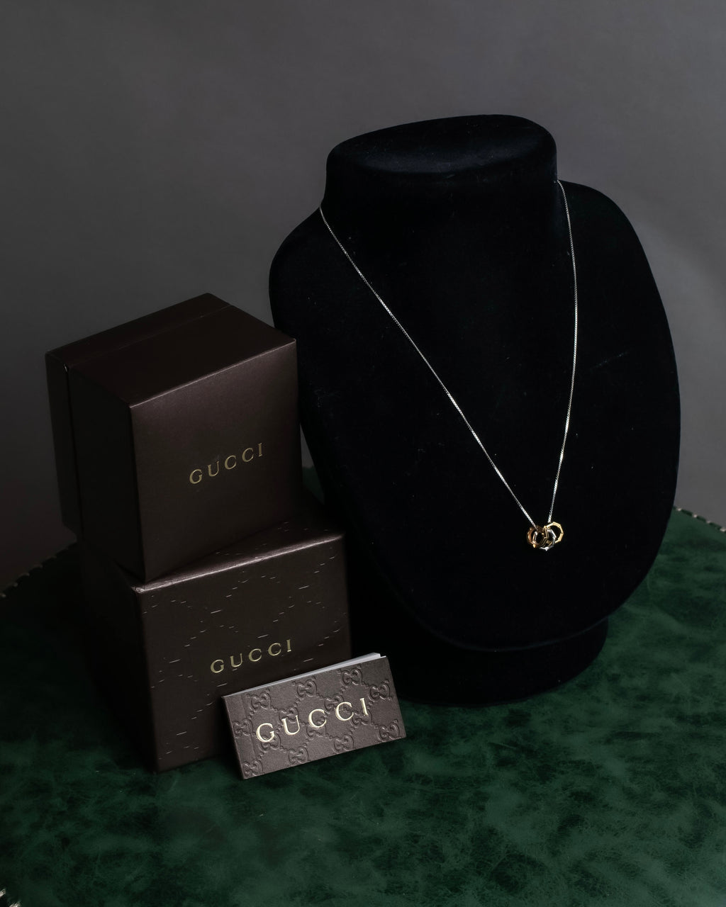 "GUCCI" Link to Love collection silver necklace