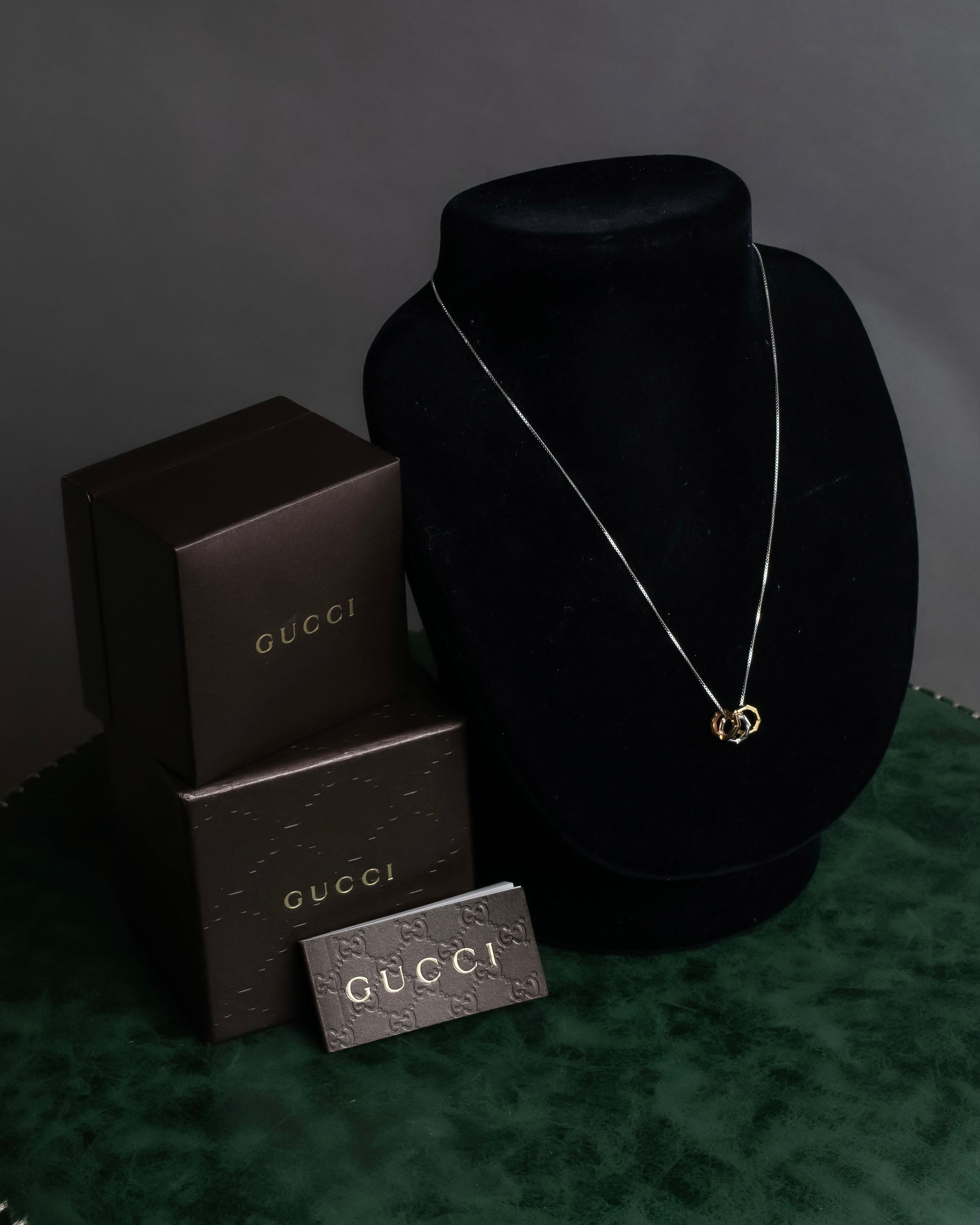 "GUCCI" Link to Love collection silver necklace