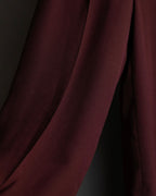 "JEAN PAUL GAULTIER" Beautiful drape burgundy wide slacks