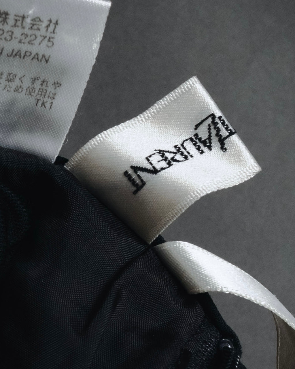 "YVES SAINT LAURENT" Elegant draped tailored slacks