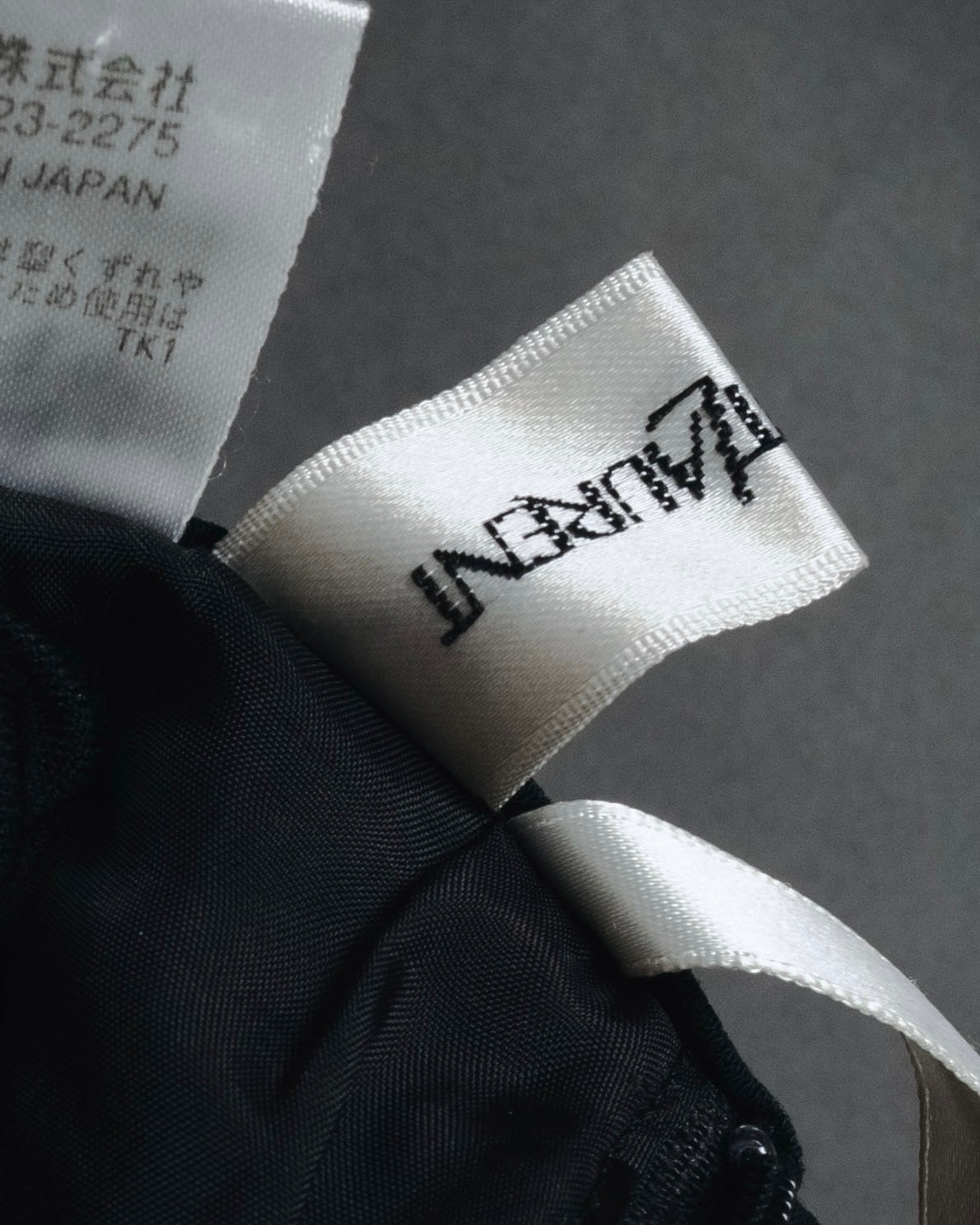 "YVES SAINT LAURENT" Elegant draped tailored slacks