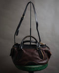 “BURBERRY” 2010’s Brogue tassel leather bag
