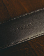"Ermenegildo Zegna" 90's–00's brown suede leather belt