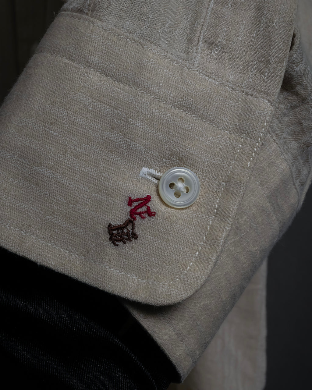 "CHRISTIAN DIOR MONSIEUR" 80's Marc Bohan design woven shirt