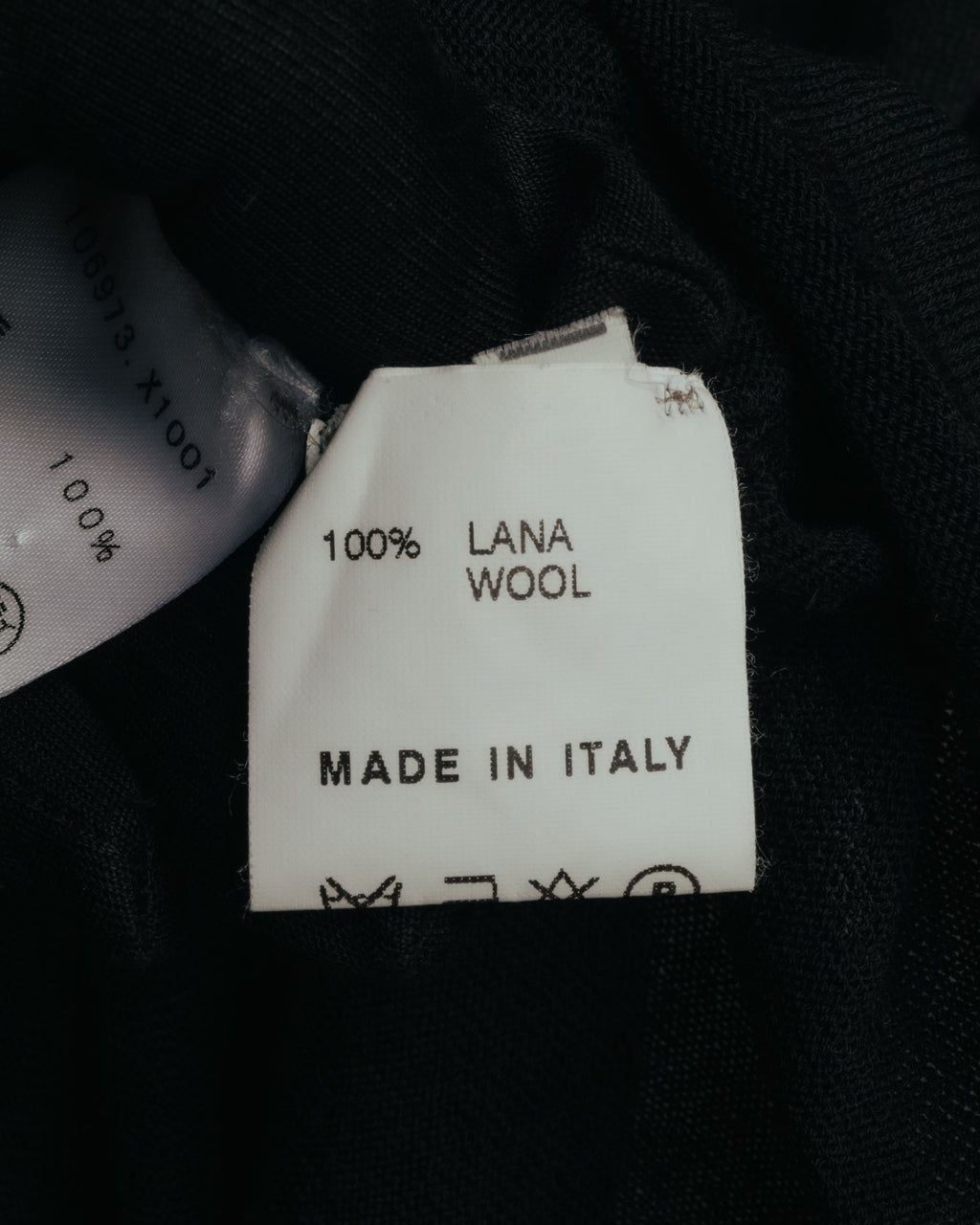 “GUCCI” 2001-2004 Tom Ford era gathered wool fringe knit top