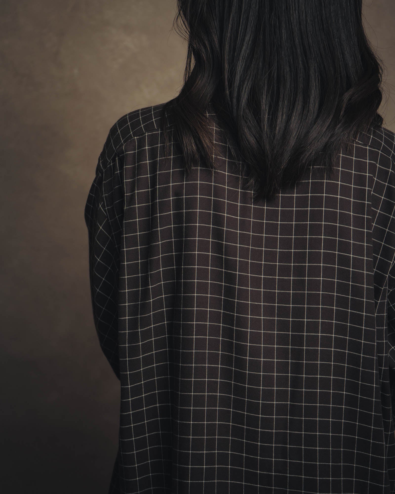 -SPECIAL- “HERMES” 90’s-00’s Windowpane checked sellier button shirt