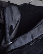 "GIANFRANCO FERRE" Structured wool satin ruffle inner detail set up