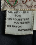 "GUCCI" Floral patterned lamé tailored jacket"