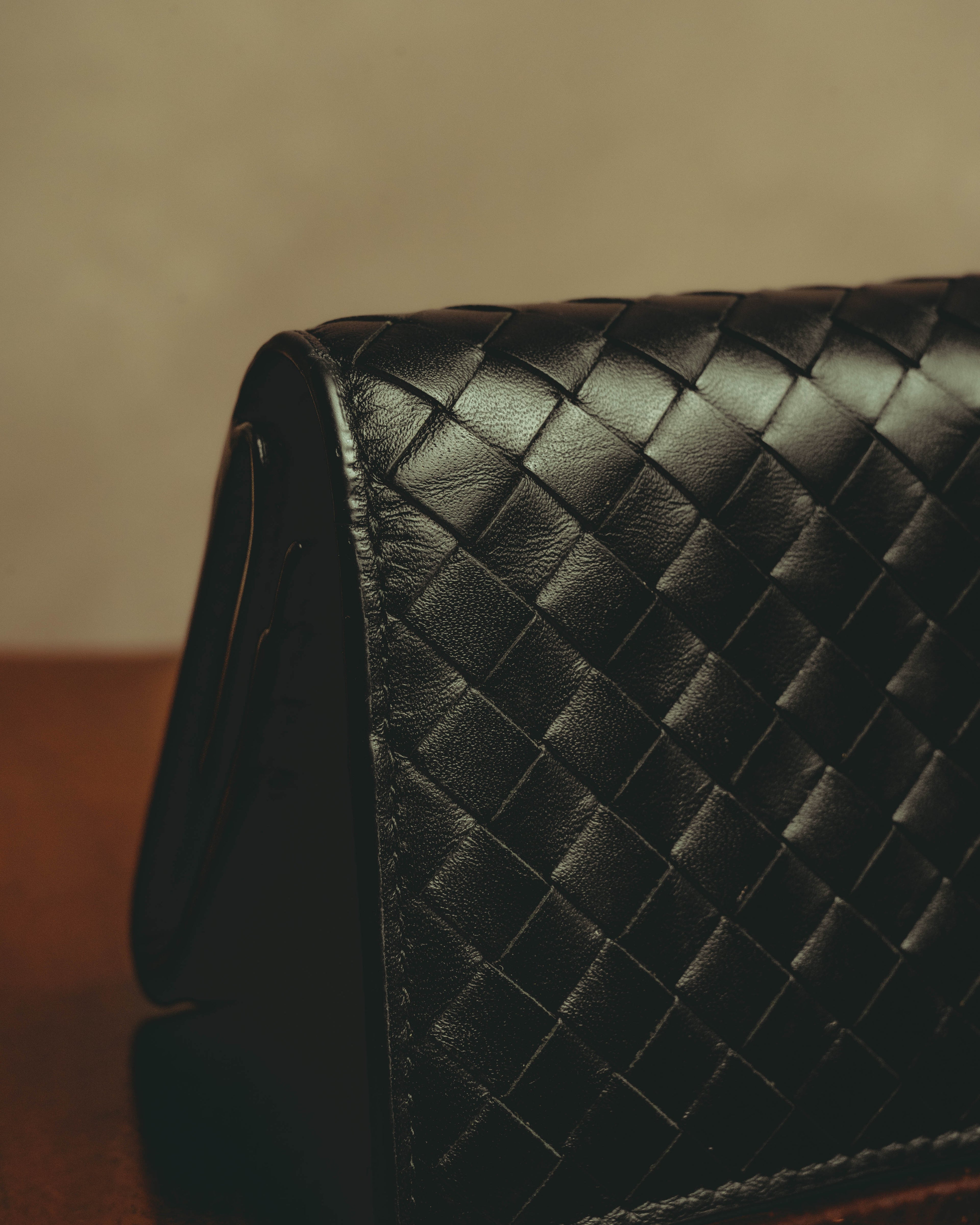 “BOTTEGA VENETA” 2010’s Intrecciato leather compact bi-fold wallet