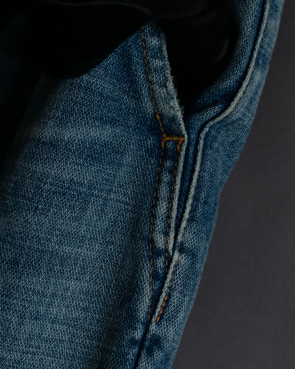 "Saint Laurent" Faded straight line denim pants