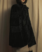 -SPECIAL- "FENDI" 90s Karl Lagerfeld-era lattice fur cape
