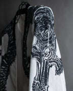 "HELMUT LANG" Seahorse motif design short jacket