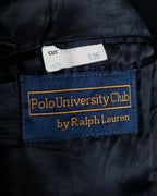 "Polo University Club by Ralph Lauren" Peaked dorapelle double-breasted wool chester coat