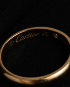"Cartier" Band 1PD PG AU750 diamond ring