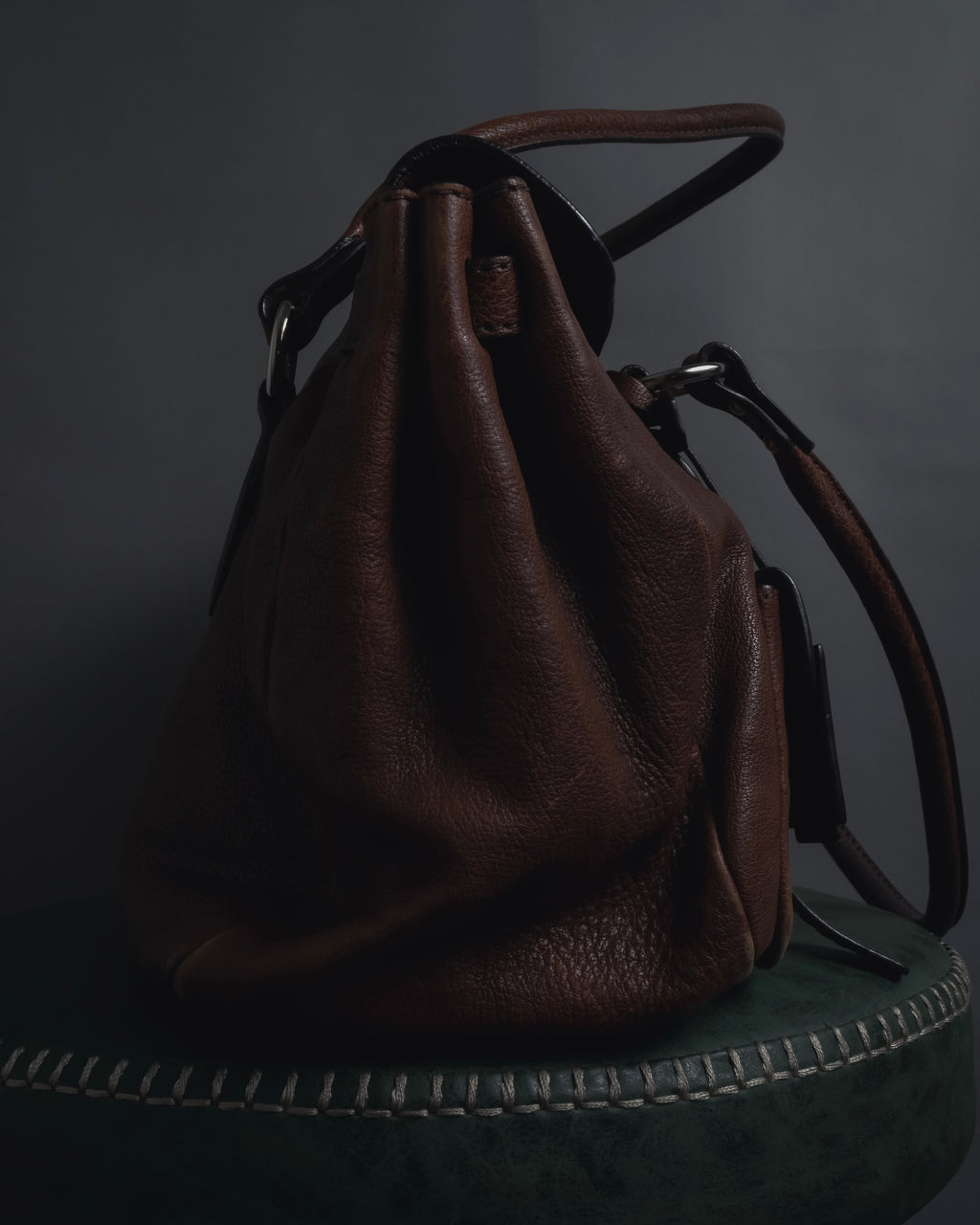 "JIL SANDER" 90’s-00’s Functional pocket leather satchel bag