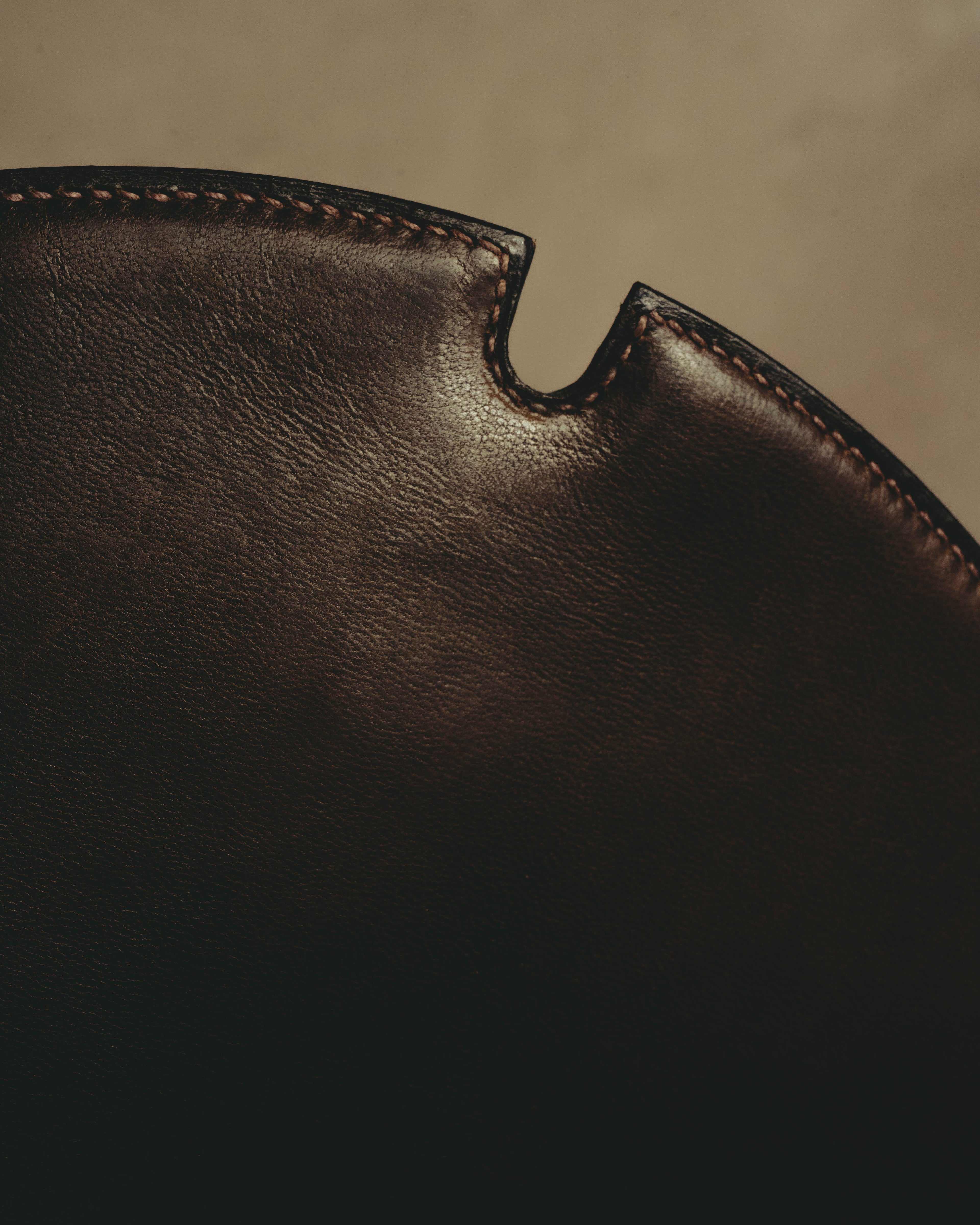 -SPECIAL- "HERMES" 50's Vintage box calf leather shoulder bag