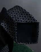 "HERMES" Chain motif silk necktie