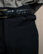 "BALENCIAGA" Beautiful draped full-length slacks