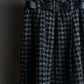 "LOUIS VUITTON" Houndstooth fringe design belted skirt