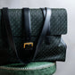 "LOEWE"  Anagram pattern combination leather shoulder bag