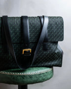 "LOEWE" Anagram pattern combination leather shoulder bag