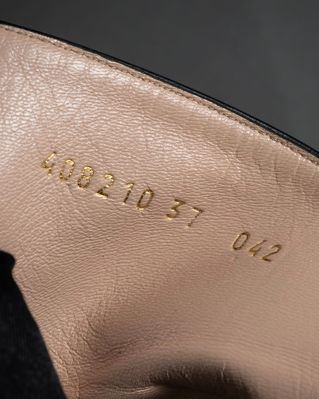 "GUCCI" Leather gg fringe heeled ankle boots