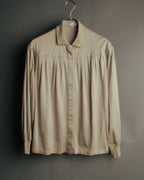 “Christian Dior” 90’s Gathered fly-front jersey blouse