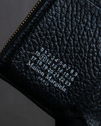 "MAISON MARGIELA" Grained leather envelope compact wallet