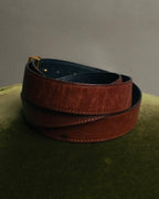 "Hermès" Vintage grained leather belt