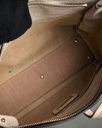 “Salvatore Ferragamo” 2010’s canvas and leather gancini tote bag