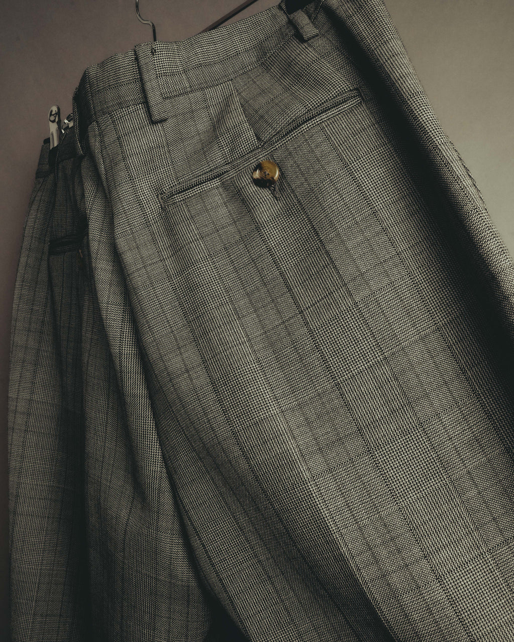 -SPECIAL- “GUCCI” 2019-2021 Glen check double-breasted wool suit