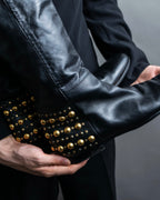 "GUCCI" Stud design vibram sole long boots