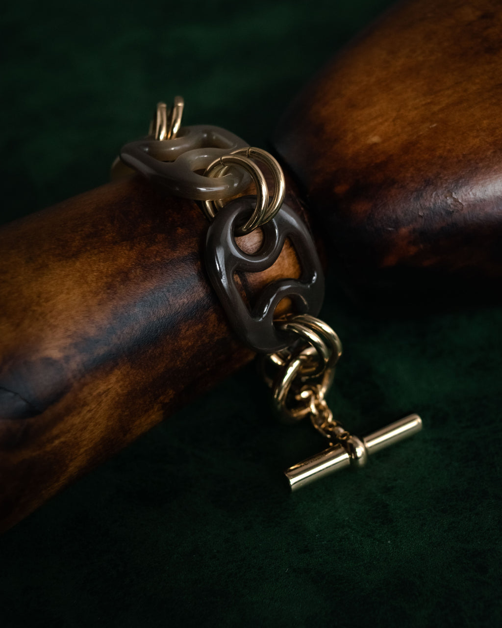 “HERMES” 20’s Eurydice horn chain bracelet