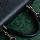 "BURBERRYS" Logo engraved grained leather 2way hand bag