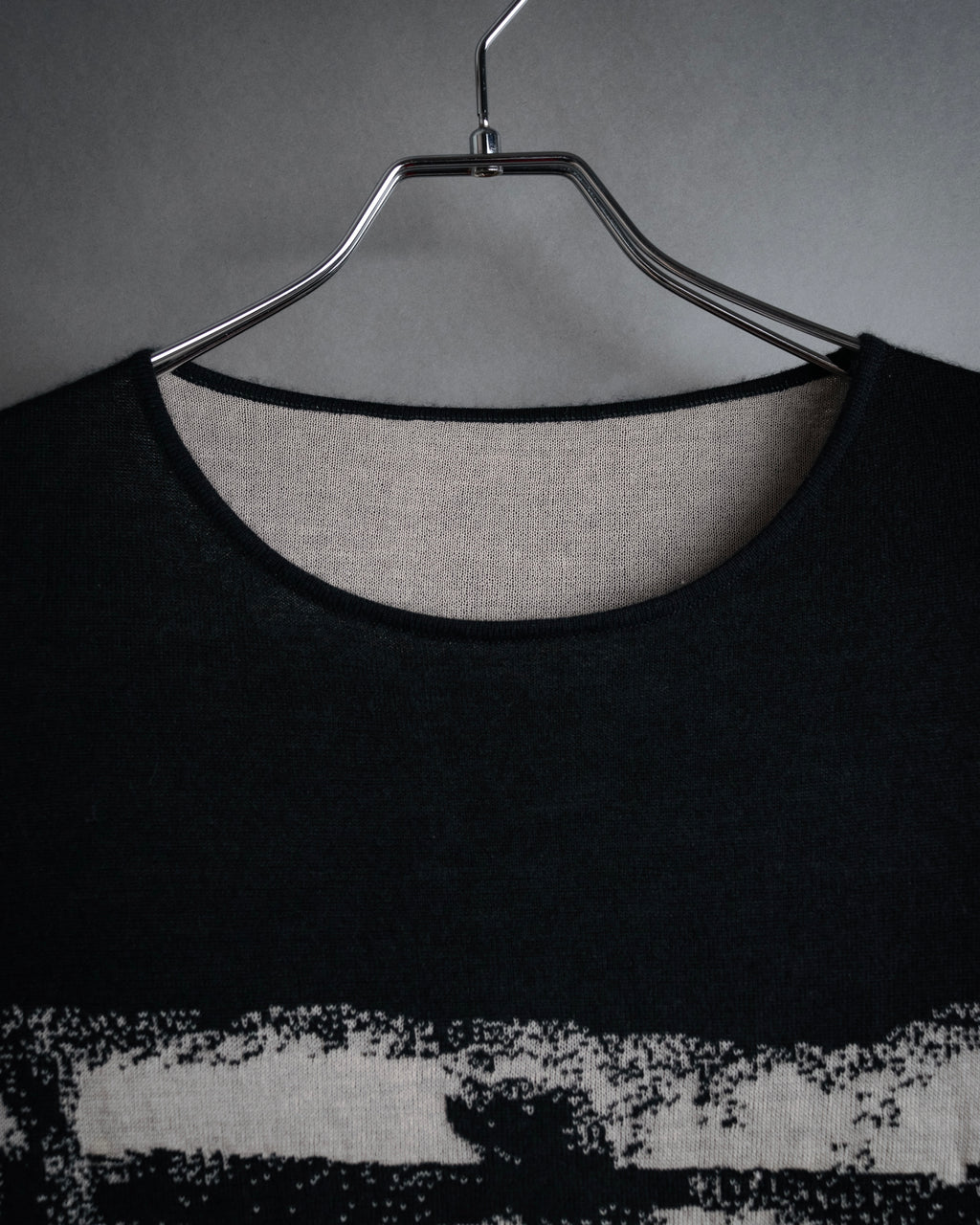 “CHANEL” 90’s-00’s Abstract grid knit top