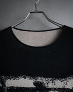 “CHANEL” 90’s-00’s Abstract grid knit top
