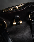 “Yves Saint Laurent rive gauche”
00’s Muse grained leather boston bag