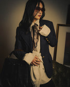 –SPECIAL– “GUCCI” 80’s-90’s Sculptural tailored blazer with gold buttons