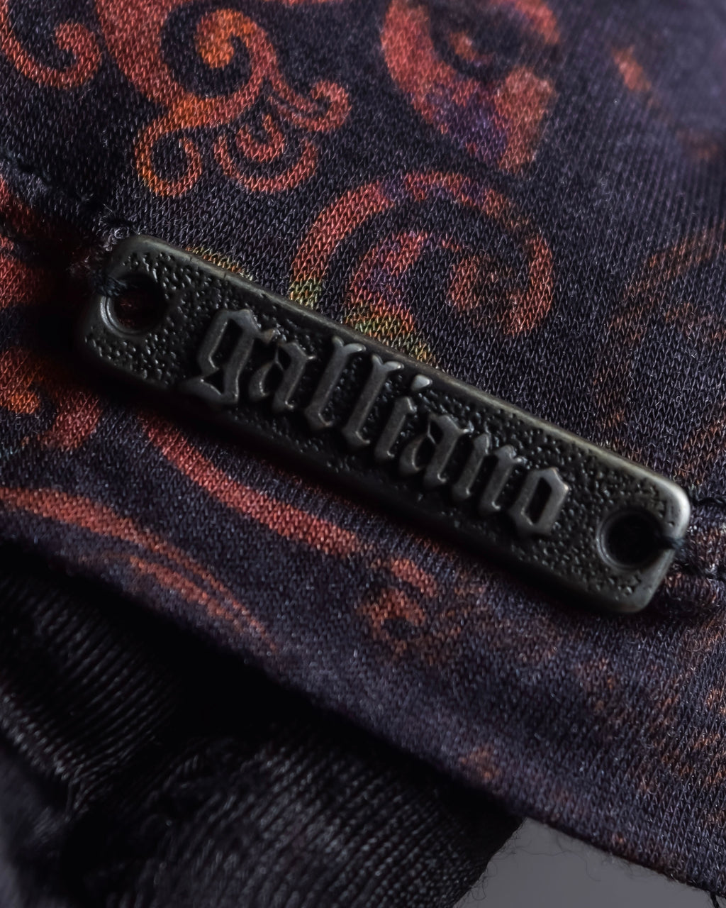 "John Galliano" Layered oriental check pattern pullover