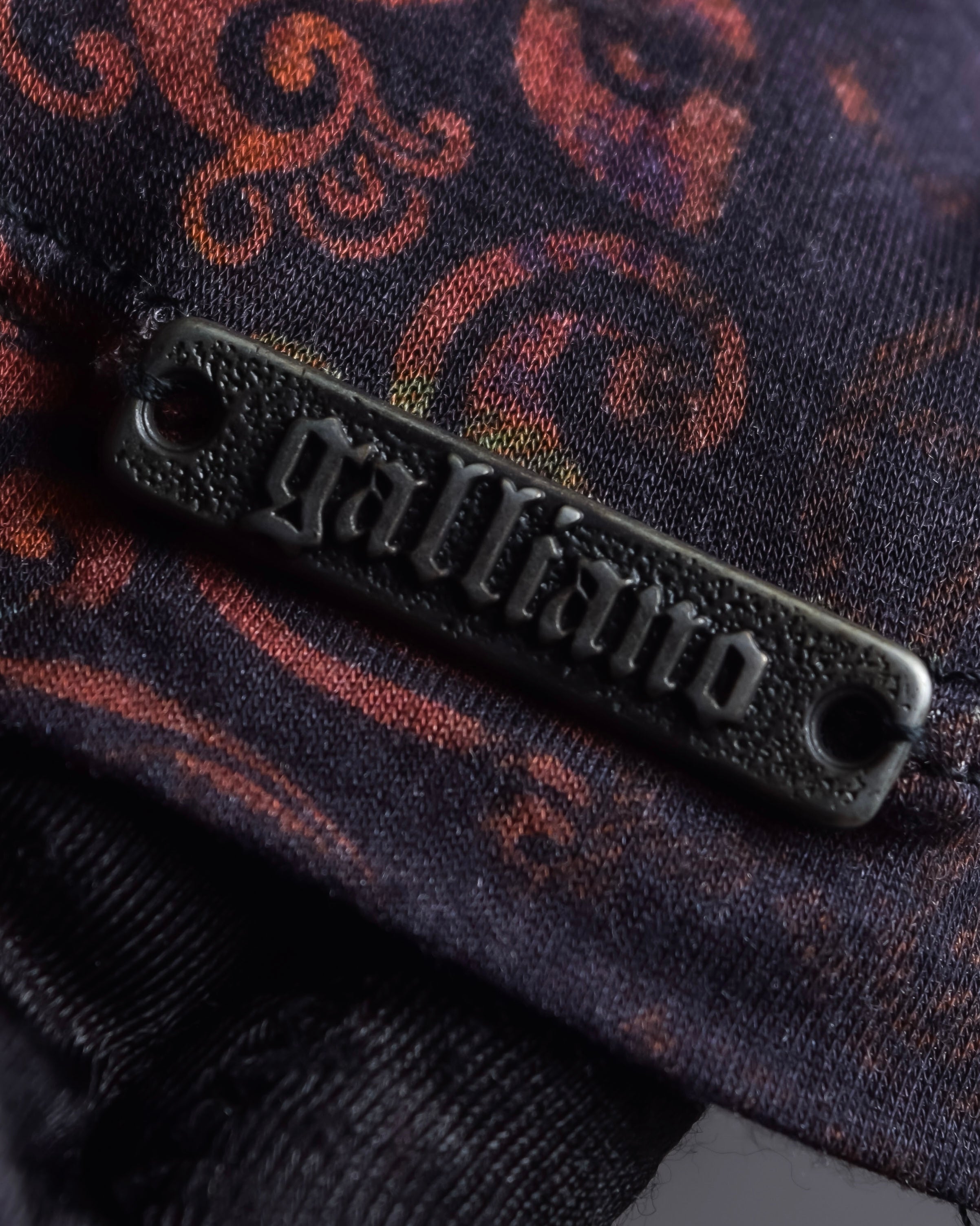 "John Galliano" Layered oriental check pattern pullover