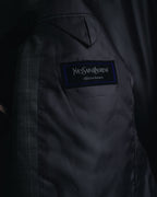 "YVES SAINT LAURENT" 80’s-90’s glen check tailored suit set