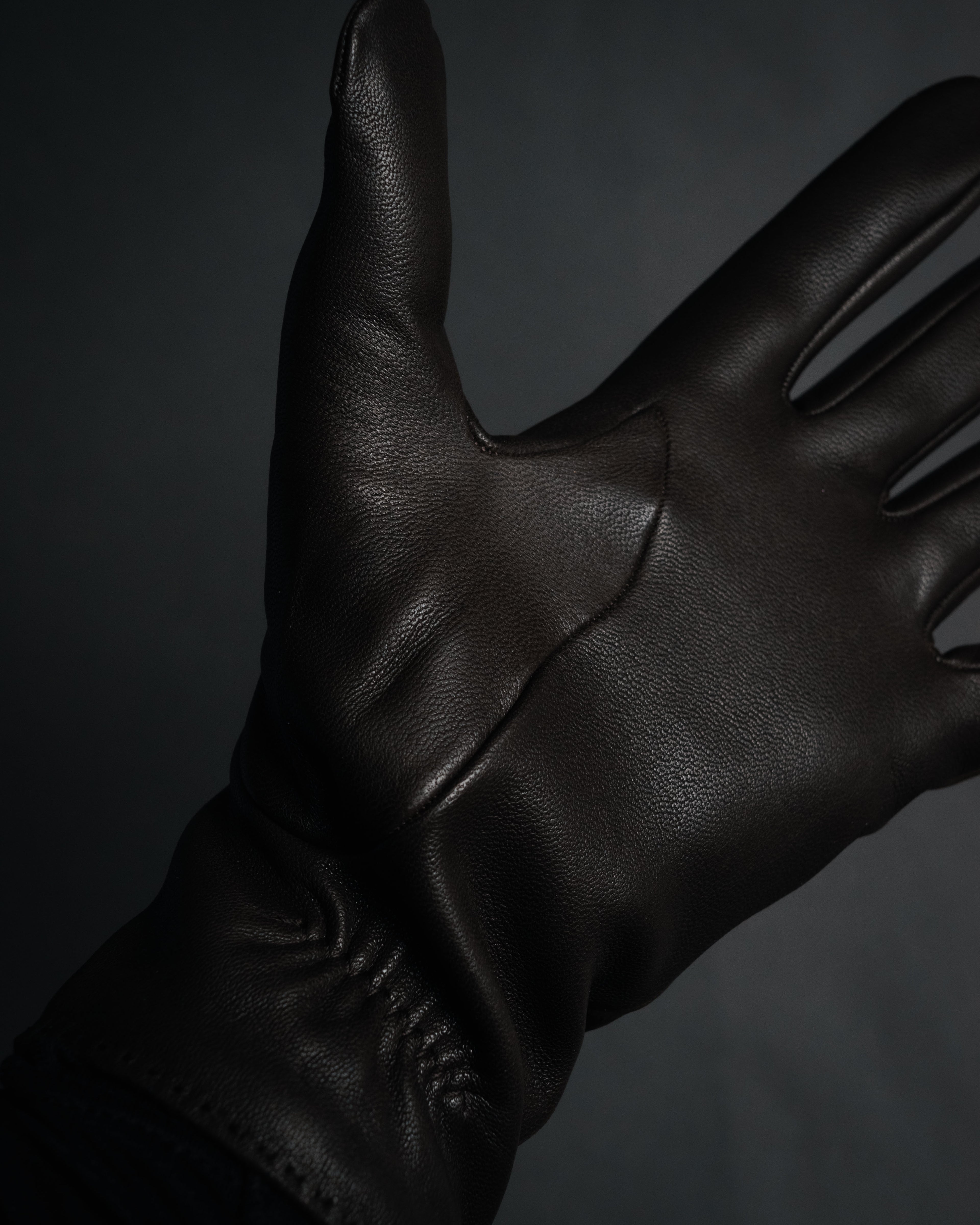“HERMÈS” 2010’s bi material lambskin silk lined gloves