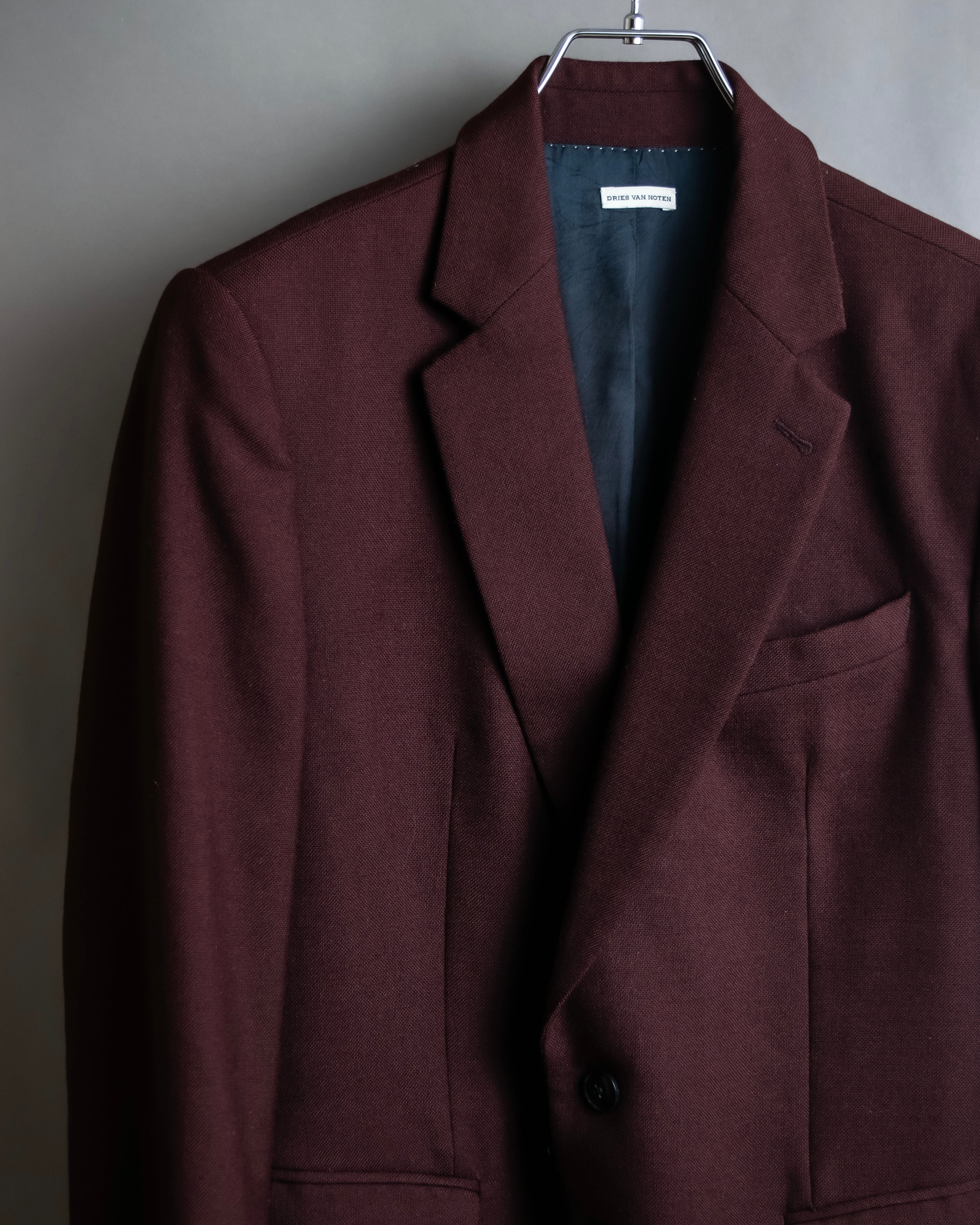 "DRIES VAN NOTTEN" Beautiful burgundy color tailored jacket