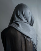 "GUCCI" GG pattern fringe detail scarf