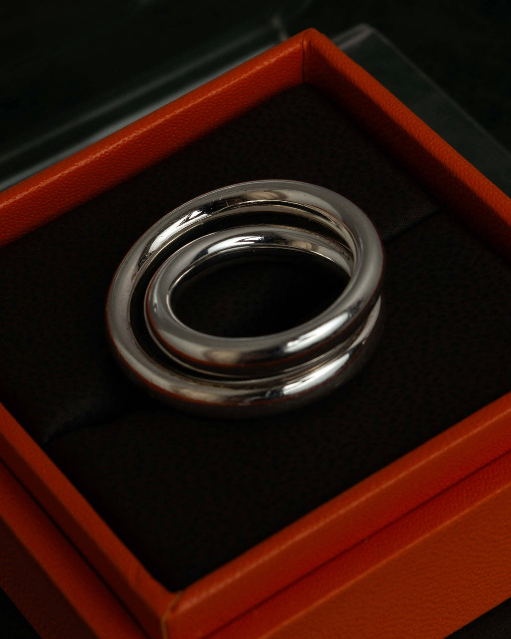 "HERMES" Vertige polished silver 925 ring