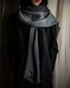 "CHANEL" Logo engraved design cashmere super large stole