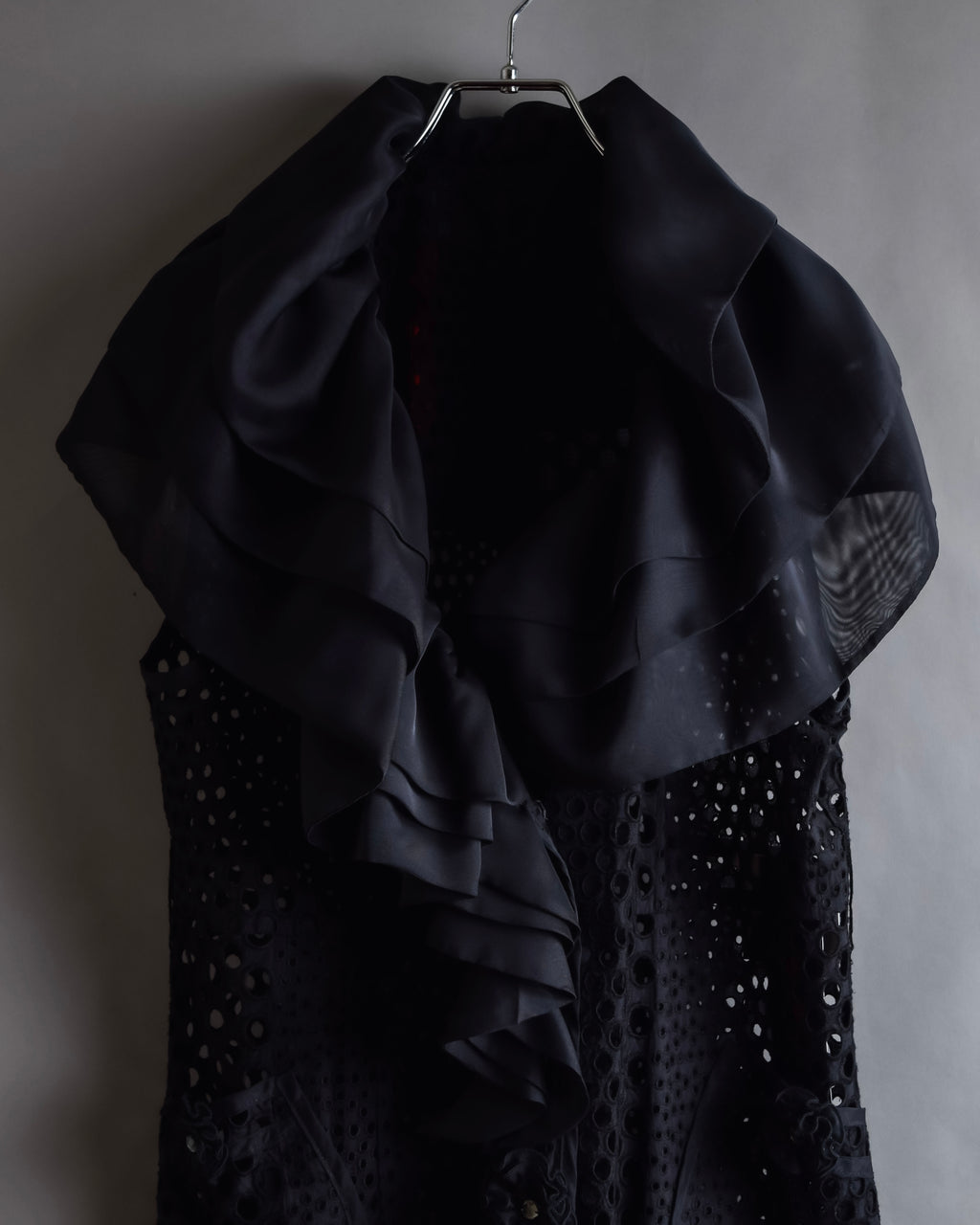 "NOKO OHNO" Layered organza frill embroidered dress